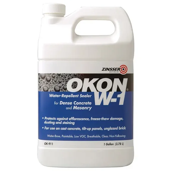 1 gal Zinsser OK911 Clear Okon, W-1 Water-Repellent Sealer Non-Porous Surface