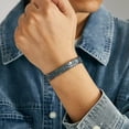 thumbnail image 2 of Pulsera de plata 99 con estampado de nubes abiertas para hombre, 2 of 2