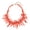 BN_0079_Orange, variant on Free-Spirited Acrylic Coral & Bead Necklace - Adjustable Bohemian Vacation Jewelry for Women