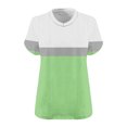 thumbnail image 5 of Oefntac Womens Tops Oversized V Neck Short Sleeve Solid Color Base Shirt Sports T Shirt Color Blocked Loose Tops for Women Breathable Athletic, 5 of 5