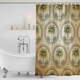 thumbnail image 3 of Vintage Palm Trees Shower Curtain, Waterproof Shower Curtains for Bathroom, Summer Botanical Retro Watercolor Washable Fabric Bathtub Curtain Set Bath Decor with 12 Hooks Stall 36"x72", 3 of 8