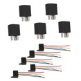 thumbnail image 1 of 5 Pares 12V 20A / 30A de 5 Pines Y Soporte de Enchufe de 5 Cables para Camión, 1 of 9