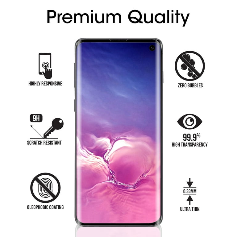 amFilm Screen Protector for Samsung Galaxy S10, Full Cover (Not