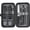 Black, variant on Hzzsbu Manicure Set 9pcs Nail Clippers Set Professional Nail Clippers Kit Pedicure Care Tools-Stainless Steel Grooming Tools for Travel