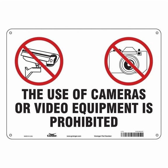 Condor Safety Sign,10 in x 14 in,Aluminum 453N45