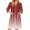 Red(Striped), variant on Zipper Robes for Women Lightweight Loose Fit Summer Bathrobes for Women Zipper Front 3/4 Length Sleeve Knee Length Striped Casual Sleepwear Nightgown with Pockets Blue S