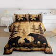 thumbnail image 2 of Homewish Safari Bear Full Size Comforter Sets 3-Piece for Teens,Jungle Wildlife Bedding Comforter Set,Woodland Animal Lightweight Bedding Sets,Luxury Bedroom Decor,Reversible, 2 of 8
