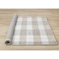 thumbnail image 6 of Rug Branch Contemporary Geometric, Plaid Cream Indoor Area Rug - 5' x 8', 6 of 8