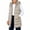 Khaki-06, variant on Mitankcoo Kids Long Puffer Vest Sleeveless Hood Quilted Padded Gilet Warm Windproof Outerwear with Pockets for Winter