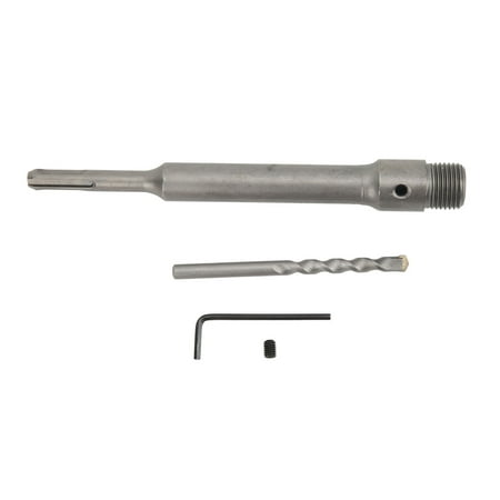 

Drill Bit Shank High Carbon Steel 7.9in Silver High Hardness Wear Resistant Wall Hole Cutter Shank for Electric Hammer