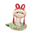 thumbnail image 4 of año Nuevo Chino 2025 serpiente de peluche de juguete estatuilla de serpiente estatua coleccionable adorno de cumpleaños decoración de año Nuevo Lunar Verde 25cm, 4 of 8