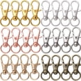 thumbnail image 2 of Lote de 10 unidades de ganchos de cierre de langosta giratoria, llavero dividido, Conector de anillo para bolso, cinturón, cadenas de perro, accesorios de fabricación de joyería DIY, 2 of 4