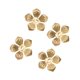 thumbnail image 5 of 100 Piezas De Flores De Filigrana Colgante De Forma De Rebanada Perfecl Filigrana Flores Rebanada Oro, 5 of 6