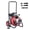 50 FT x 1/2'', variant on VEVOR Drain Cleaner Machine 75 FT x 1/2 Inch, Auto Feed Sewer Snake Auger on Wheels, Portable Drain Cleaning Machine with 4 Cutters & Air-activated Foot Switch for 2" to 6" Pipes