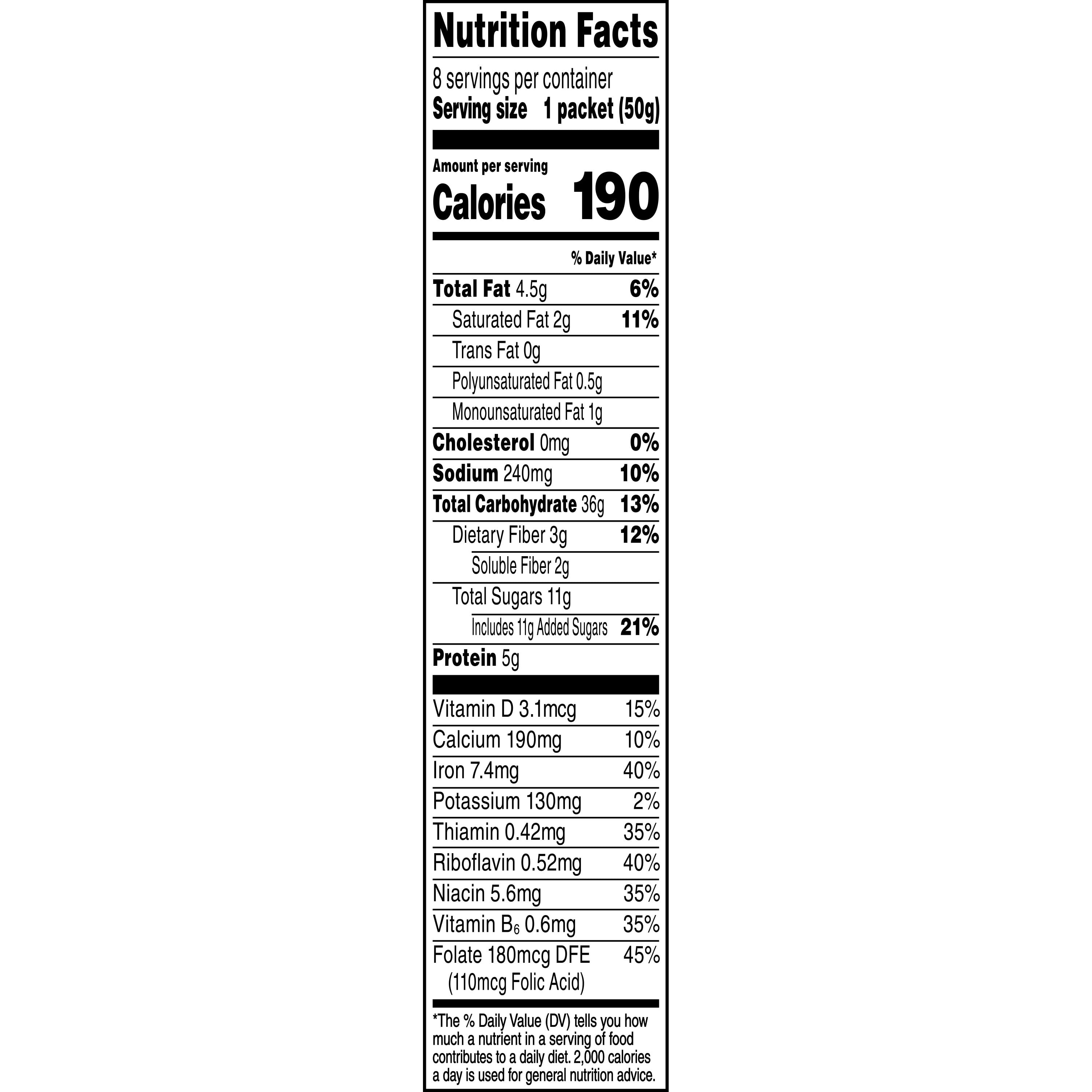 Quaker Instant Oatmeal, Dinosaur Eggs & Brown Sugar, 1.76 oz, 8 Packets