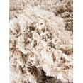 thumbnail image 4 of Unique Loom Infinity Shag Collection Area Rug - Jinko (6' 1" Round Linen), 4 of 7