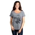 thumbnail image 2 of Kindness Rocks Women's Fashion Slouchy Dolman T-Shirt Tee Heather Grey Small, 2 of 4