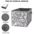 thumbnail image 3 of Set of 6 Collapsible Oxford Fabric Storage Cubes with Handles, Foldable Closet Organizer Bins for Clothes, Toys, Shelves, Home & Kitchen Interlocking Hexagons, 3 of 7