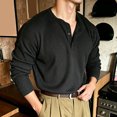 thumbnail image 2 of Mens Shirts, Mens Muscle Henley Shirts Lightweight Workout T-Shirt Gym Tee | Solid Color Comfortable Soft Athletic Short Sleeve with Button, 2 of 5