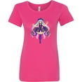 thumbnail image 3 of Inktastic Beautiful Purple Anime Witch Women's T-Shirt, 3 of 5