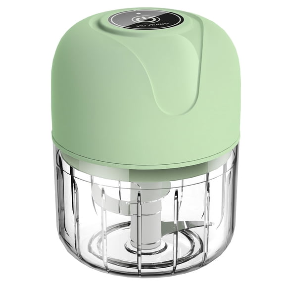 GOOHOCHY Picadora de ajo eléctrica, picadora de ajo para verduras, picadora portátil de puré de ajo, picadora pequeña