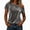 Gray, variant on Womens Velvet Short Sleeve Tops,Trendy One-Shoulder Strap Solid Color Pullover Top for Party Gathering Daily Casual Wear Black M