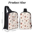 thumbnail image 3 of Rocae Cute Squirrel for Lightweight Chest Bag Dual Pocket, Waterproof Crossbody Sling Bag for Men and Women, 3 of 8