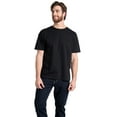 thumbnail image 1 of Fruit of the Loom T-Shirts en Coton Eversoft pour Hommes (Réguliers et Grands et Forts), Col Ras du Cou-Lot de 2-Noir, Grand, 1 of 1