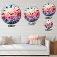 thumbnail image 4 of Designart "Candyfloss Dreams I" Abstract Landscape Oversized Wall Clock, 4 of 5
