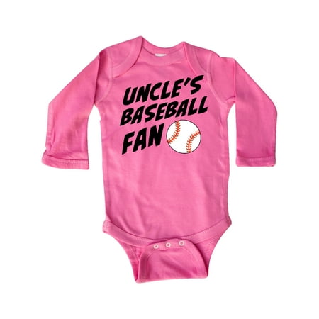 

Inktastic Uncles Baseball Fan Gift Baby Boy or Baby Girl Long Sleeve Bodysuit