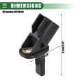thumbnail image 4 of Unique Bargains 2Pcs ABS Speed Sensor for FORD Kuga Mk2 Van 2014- ABS No.30748149 Black, 4 of 7