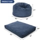 thumbnail image 4 of Qinaqin Giant Bean Bag Chair Cama Convertible Foam Filled Beanbag to Mattress Corduroy Cover Floor Sofá para Adults (Navy), 4 of 7