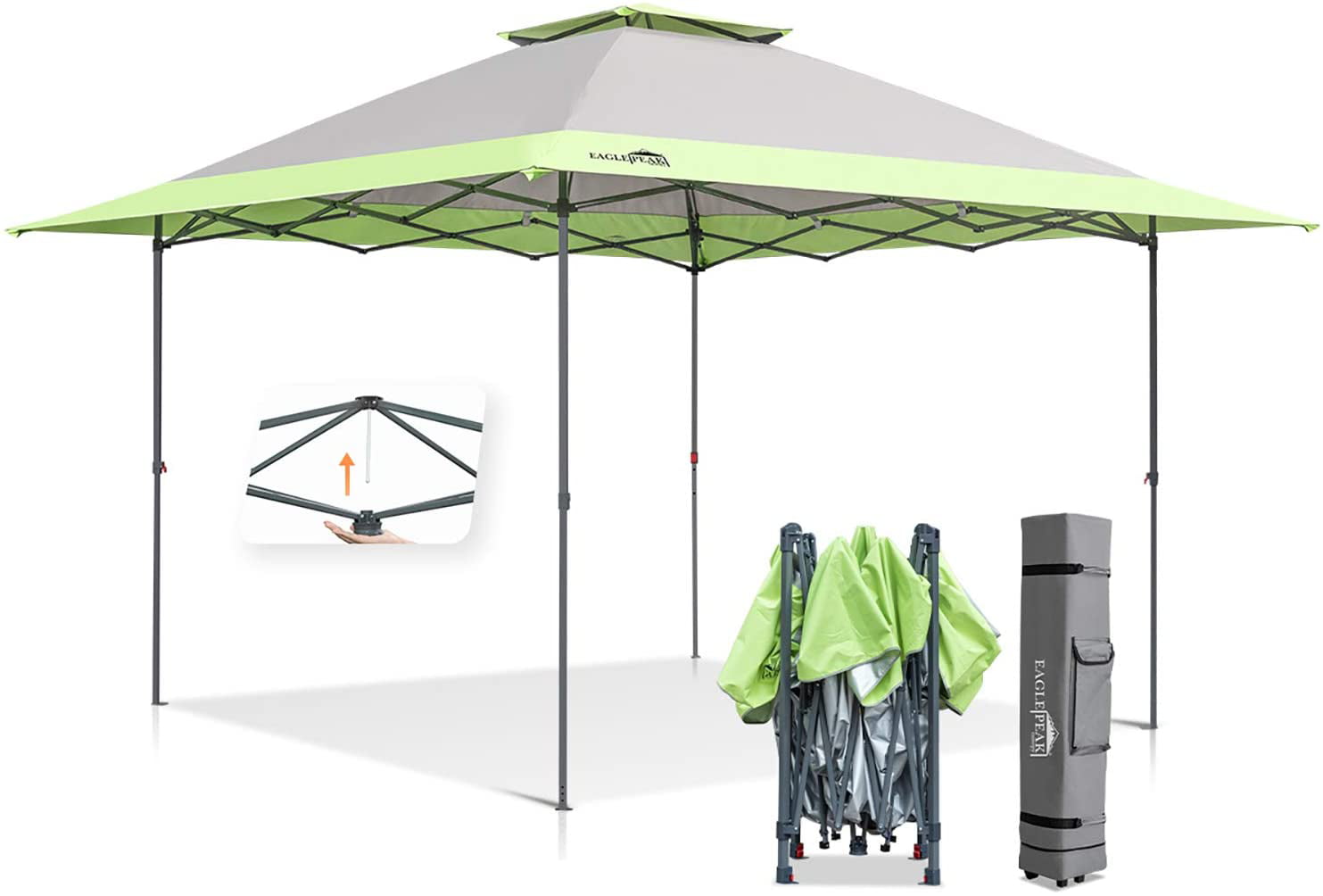 Eagle Peak 13x13 Straight Leg Pop Up Canopy Tent Instant Outdoor
