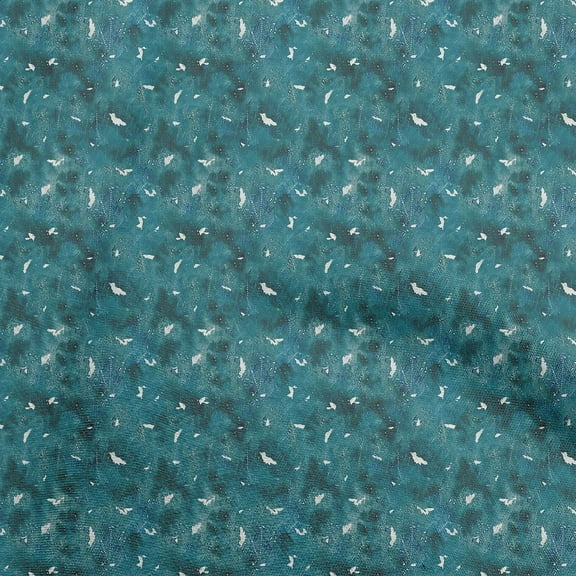 oneOone Cotton Poplin Teal Green Fabric Tie Dye Sewing Fabric By The Yard Printed Diy Clothing Sewing Supplies 56 Inch Wide-ZU