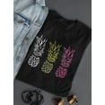 thumbnail image 3 of Cool Set Of Colorful Pineapples T-Shirt Women -Image by Shutterstock, Female x-Large, 3 of 4