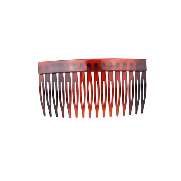 Peine de plástico de 16 dientes para el cabello, peine de 8,5 x 5 cm, peine clásico alargado para flequillo, peine para el cabello de anciano, joyería para peinar