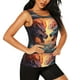 thumbnail image 2 of Balery Colorful Wave Dragon Head Camiseta sin mangas estampada ligera para mujer, tops de entrenamiento sin mangas, camisetas de yoga transpirables de secado rápido.-X-Large, 2 of 7