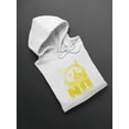 thumbnail image 3 of Grumpy Cat Face Art In Yellow Hoodie Women -T-Line Designs, Female XX-Large, 3 of 4