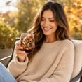 thumbnail image 6 of Tuvgenk Fall Embroidery Print Stemless Wine Glass with Watering Can Design Transparent Drinking Cup for Thanksgiving Decor, 6 of 6