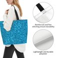 thumbnail image 3 of Kdxio Blue Glitter Casual Tote Bags Women Big Capacity Shoulder Bag for Women Travel Shoulder Bags Handbags, 3 of 8