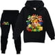 thumbnail image 1 of Sudaderas, sudaderas con capucha y ropa para pantalones deportivos para niños y niñas, ropa deportiva para trotar, 1 of 1