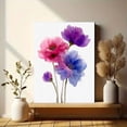 thumbnail image 6 of Watercolor Poppy Flower Canvas Print, Suitable for Living Room Bedroom Office Hallway Dining Room Hotel Gift for Her, 6 of 8