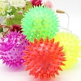 thumbnail image 6 of 5 Pcs Light-up LED Bite Ball Dog and Cat Flashing Sensory Fun Blinking Spiky Pet Toy, 6 of 16