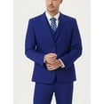 thumbnail image 2 of Beauty-Emily Men’s 4-Piece Business Suit Set, Double-Button Blazer, Vest, Pants & Belt, Formal Office & Meeting Attire, 2 of 4