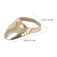 thumbnail image 2 of 1 Ensemble Anneau d'Archerie Rond Doré pour Protection du Pouce en Laiton Résistant à l'Usure, 2 of 9