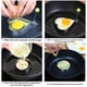thumbnail image 3 of Wosthever Molde de huevo con asa para cocinar, tortilla DIY, moldeador de panqueques, lavable, reutilizable, para desayuno, moldeador familiar, Type5 NO5, 3 of 6