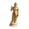 thumbnail image 4 of Estatua Buda , Adorno Portátil, Coleccionable, Escultura Budista Versátil, Figura Buda para la Decoración del Comedor y la Oficina Estilo A, 4 of 8