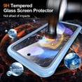 thumbnail image 4 of ELEHOLD for Google Pixel 9A Case, Clear HD Screen Protector Cover Shockproof Dustproof Full Body Protection Magnetic Slim Rugged Phone Case for Google Pixel 9A,Blue, 4 of 5