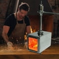 thumbnail image 5 of Simond Store Propane Forge Single Burner Kit, Propane Burner for Blacksmithing Furnace Foundry Forge Jewelry Making Kiln Farrier - Stainless Steel Propane Burner Kit Includes Valve, Hose & Regulator, 5 of 8