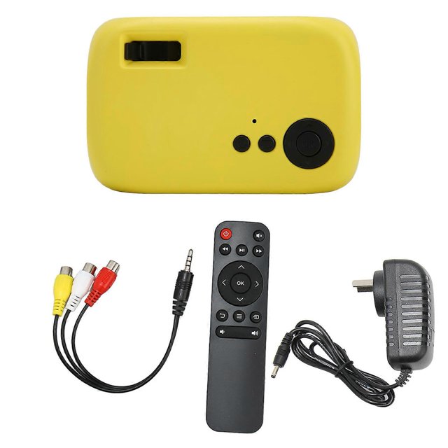 Mini projecteur portable multifonction M24, son surround 360 degrés, home cinéma, 100-240 V, prise AU jaune